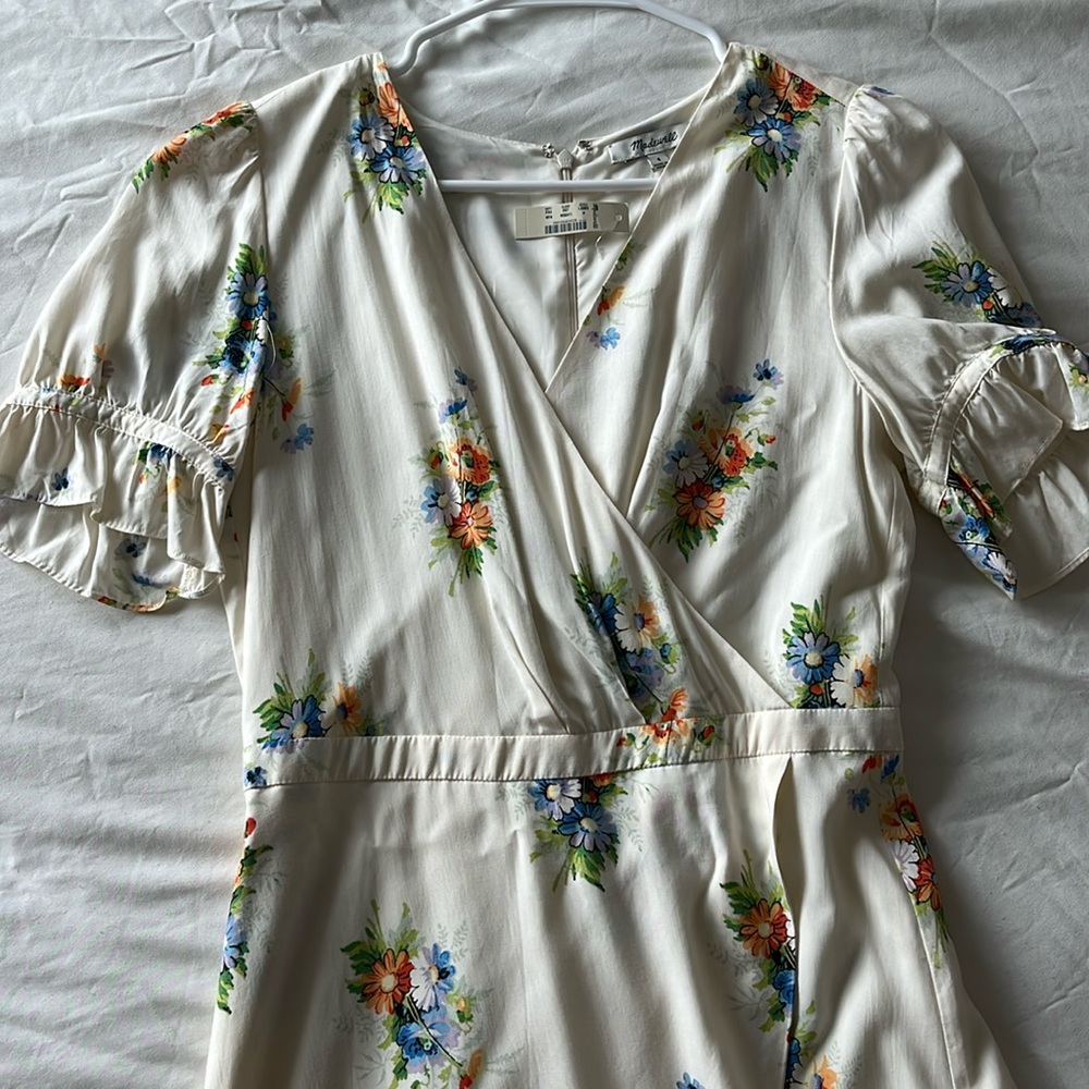 Madewell floral Maxi wrap dress